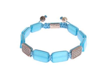 CZ Opal 925 Silver Bracelet - Nialaya - BlueBird Crown