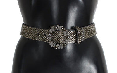 Crystal Buckle Sequined Waist Belt - Dolce & Gabbana - BlueBird Crown